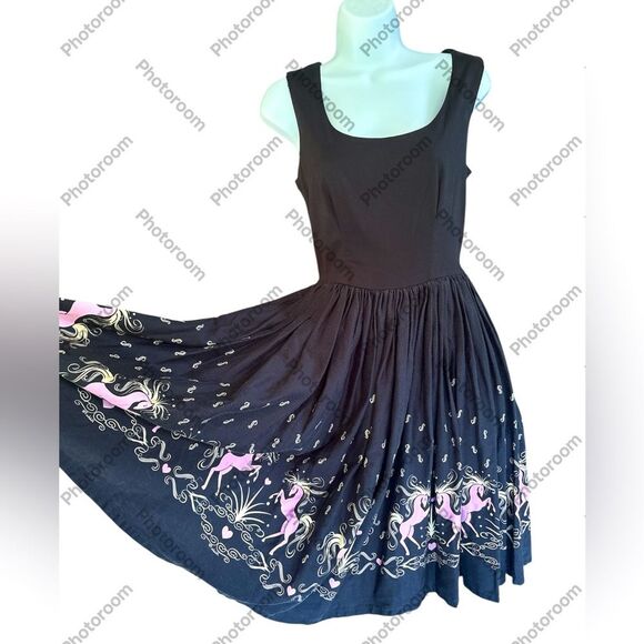 Aurora Dancing Horses Jenny Dress Pinup Couture Micheline Pitt - Picture 7 of 9